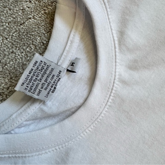 2/$20 - Authentic I Love NY White Heart Tshirt - Size M - Picture 7 of 12